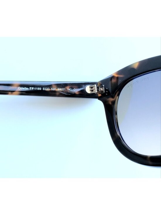 TOM FORD Odette TF1189 52F 53mm Butterfly Sunglasses Dark Havana /Gradient Brown main image 5